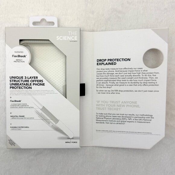 Tech21 EVO Check iPhone X Case FlexShock Impact Protection Ultrathin Clear White - Picture 11 of 11